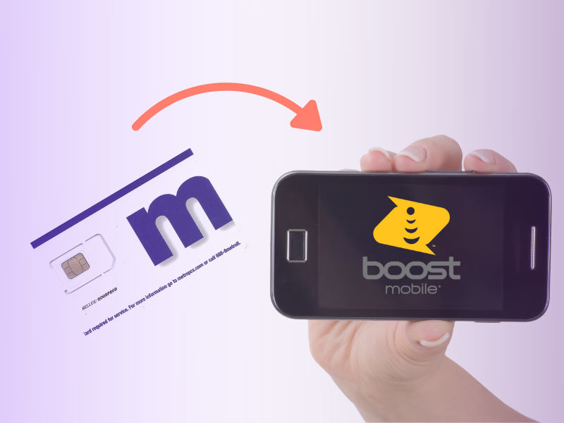 switch from Metro PCS SIM card to boost mobile